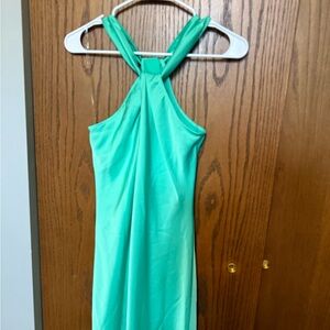 a new day Vibrant Teal Backless Dress